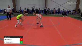 91 lbs Quarterfinal - Nathan Braun, Buxton vs Logan Mcdermid, Cja