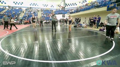 110 lbs Final - Yareli Flores, Bristow Elementary Wrestling Club vs Karlye Brown, Wagoner Takedown Club