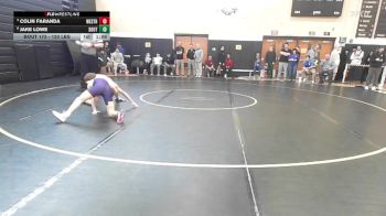 120 lbs Quarterfinal - Colin Faranda, Westhill vs Jake Lowe, Southington