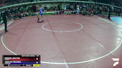 145 lbs Quarterfinal - Ezekiel Bolton, Alaska vs Teegan Fielding, Montana