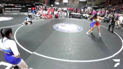 125 lbs Kaileia McFarland, SAWA - Sacramento Area Wrestling Association vs Presila Quistian, SJWA - San Joaquin Wrestling Association