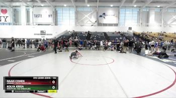 132 lbs Cons. Round 3 - Kolya Krisa, Niskayuna You Wrestling vs Naan Cohen, Amherst Youth Wrestling