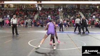 97 lbs 5th Place Match - Sawyer Beckman, Oakley Wrestling Club vs Elanna Moreno, Slyfox