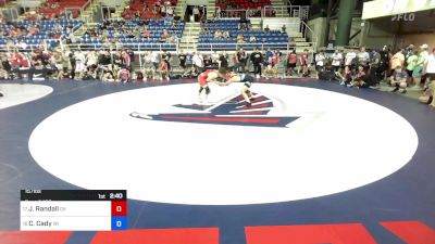 157 lbs Rnd Of 32 - Jude Randall, OK vs Caleb Cady, WI