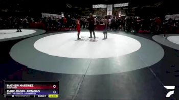 114 lbs Quarterfinal - Mathew Martinez, California vs Marc-Daniel Jumanan, Beat The Streets - Los Angeles