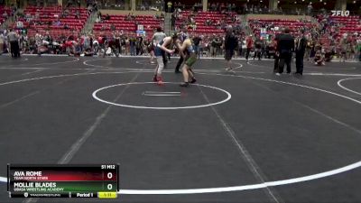 120 lbs Cons. Semi - Mollie Blades, Ubasa Wrestling Academy vs Ava Rome, TEAM NORTH STARS