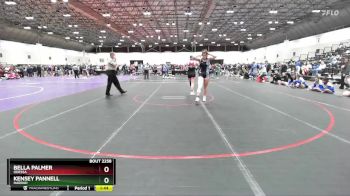 145 lbs Champ. Round 2 - Kensey Pannell, Harrah vs Bella Palmer, Odessa