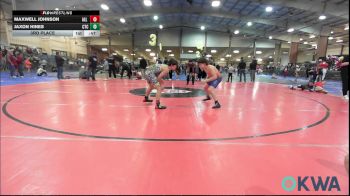 90 lbs 3rd Place - Maxwell Johnson, All American Wrestling vs Jaxon Hines, Comanche Takedown Club