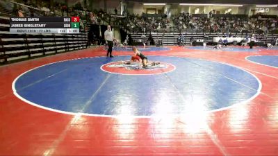 77 lbs Round Of 16 - Thomas Smith, Backyard Brawlers Wrestling Club vs James Singletary, Georgia