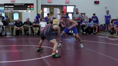 139 lbs 3rd Place - Beck Babb, Boyertown Area vs Kai Vielma, Connellsville Area