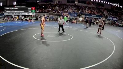 D 1 165 lbs Champ. Round 1 - Leo Gonzalez, Chalmette vs James Scheuermann, Terrebonne