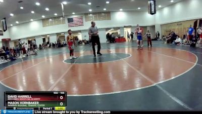 105 lbs Champ. Round 1 - David Harrell, Red Cobra Wrestling Academy vs Mason Hornbaker, Warrior Regional Training Center