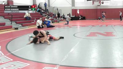 130 lbs 5th Place - Julian Arango, St. Joes Metuchen vs Ayden Sumners, Raw