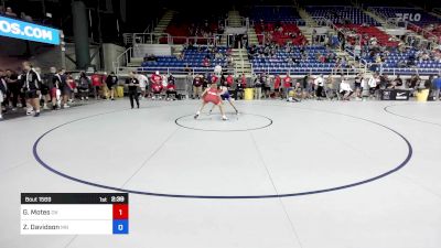 165 lbs Cons 64 #1 - Gavin Motes, OK vs Zachary Davidson, MN