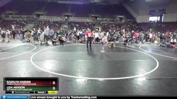 39-41 lbs Round 2 - Kashlyn Harder, Pueblo County Wrestling Club vs Levi Aragon, Betterman Elite Wrestling