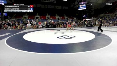 125 lbs Cons. Rd Of 64 - Ellianna Campos, NM vs Sarah Carpenter, ID