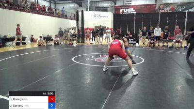 70 kg Consi Of 64 #1 - Jake Romig, Arkansas RTC vs Justin Soriano, Prtc