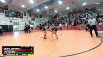 105 lbs Champ. Round 2 - Yazmin Saenz, Otay Ranch vs Delilah Hernandez, Eleanor Roosevelt