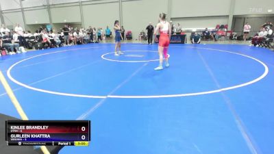 95 lbs Round 1 (8 Team) - Kinlee Brandley, Utah vs Gurleen Khattra, Virginia