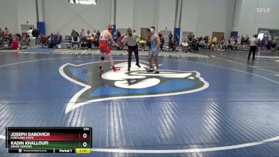 174 lbs Cons. Round 2 - Joseph Dabovich, Cortland State vs Kadin Khalloufi, Johns Hopkins