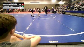 92-96 lbs Rr Rnd 1 - Christopher Davidson, Unattached vs Theodore Hyde, Louisiana Muggers