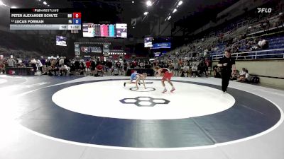 106 lbs Cons. Sub-rd Of 16 - Peter Alexander Schutz, MN vs Lucas Forman, PA