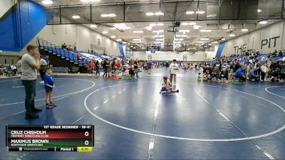 58-61 lbs Round 1 - Maximus Brown, Northside Wrestling vs Cruz Chisholm, Fremont Wrestling Club