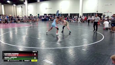 157 lbs Round 5 (16 Team) - Nash Larson, Iowa Hawks vs Kayden Morris, Team Nauman Blue