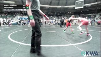 120 lbs Quarterfinal - Asher Lauderdale, Claremore Wrestling Club vs Knox Wright, Collinsville Cardinal Youth Wrestling