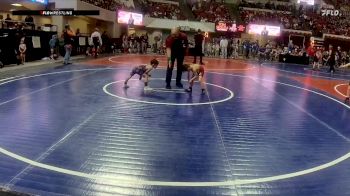 43 lbs Cons. Round 2 - Leyton Masters, Butte Wrestling Club vs Sephreno Pike, Fort Benton Longhorn Wrestling