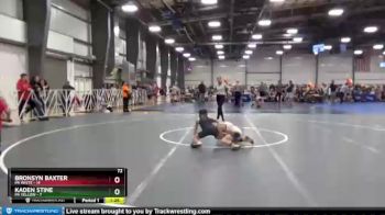 72 lbs Round 5 - Bronsyn Baxter, PA White vs Kaden Stine, PA Yellow