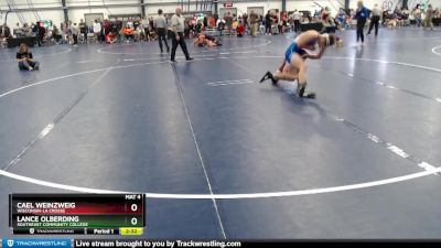 Elite 133 lbs Cons. Round 3 - Lance Olberding, Southeast Community College vs Cael Weinzweig, Wisconsin-La Crosse