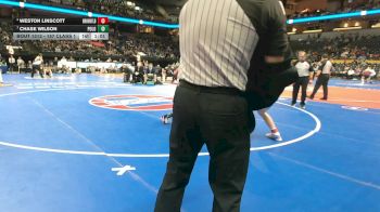 157 Class 1 lbs Semifinal - Weston Linscott, Brookfield vs Chase Wilson, Polo