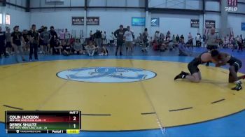 157 lbs Round 1 (3 Team) - Colin Jackson, RED LION WRESTLING CLUB vs DEREK SHULTZ, MAT RATS WRESTLING CLUB