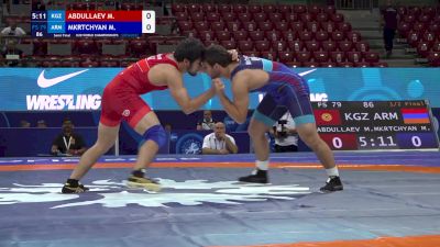 79 kg 1/2 Final - Mukhammad Abdullaev, Kyrgyzstan vs Mushegh Mkrtchyan, Armenia