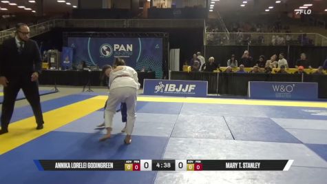 Annika Lorelei GodinGreen vs Mary T. Stanley 2026 Pan Jiu Jitsu IBJJF Championship
