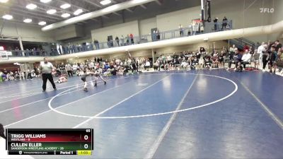 65 lbs Placement Matches (16 Team) - Trigg Williams, Westlake vs Cullen Eller, Sanderson Wrestling Academy