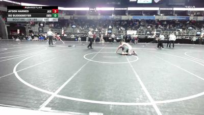 138 lbs Consolation - Ayden Harned, Jackson County vs Bo Buddemeyer, Owensville Wrestling