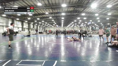 145 lbs Rr Rnd 3 - Dakota Weaver, Owen Valley - HSB vs Kael Black, Ohio Titan Gold - HSB