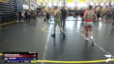 110 lbs Round 3 - Weston Porter, Powerhouse Wrestling Club vs Will Gelner, Iowa