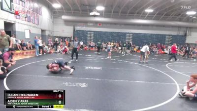 80 lbs Round 2 - Lucan Stellwagen, Eastside Youth Wrestling vs Aiden Yiakas, White Knoll Youth Wrestling