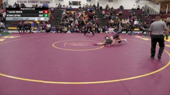 130 lbs Cons. Semi - Kyah Leyba, Broken Arrow vs Lacie Knick, Olentangy Orange