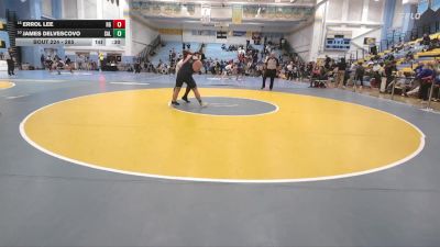 285 lbs Cons. Round 1 - James Delvescovo, Salesianum vs Errol Lee, Hodgson Vo Tech School