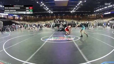 119 lbs Round 2 - Julia Acquafredda, Cocoa Beach Wrestling Club vs Jessie Griffin, Fl Scorpions Wrestling Club
