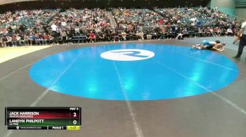 132 lbs Quarterfinal - Landyn Philpott, La Pine vs Jack Harrison, Rancho Bernardo