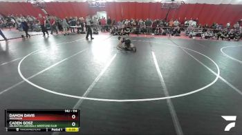 114 lbs Cons. Round 1 - Damon Davis, Wisconsin vs Caden Gosz, Arlington Cardinals Wrestling Club
