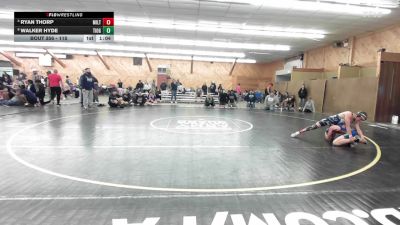 115 lbs Consi Of 4 - Ryan Thorp, Milton vs Walker Hyde, Tioga