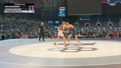 126 lbs Champ. Rd Of 128 - Evan Schomburg, PA vs Jackson Humphrey, CA