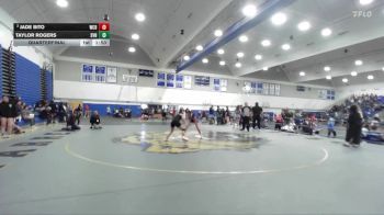 115 lbs Quarterfinal - Taylor Rogers, Sierra Vista/NV vs Jade Bito, Westmont/Campbell