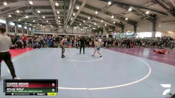 106 lbs Champ. Round 1 - Cooper Brown, Best Trained Wrestling vs Myles Wolf, West Texas Grapplers Wrestling Club